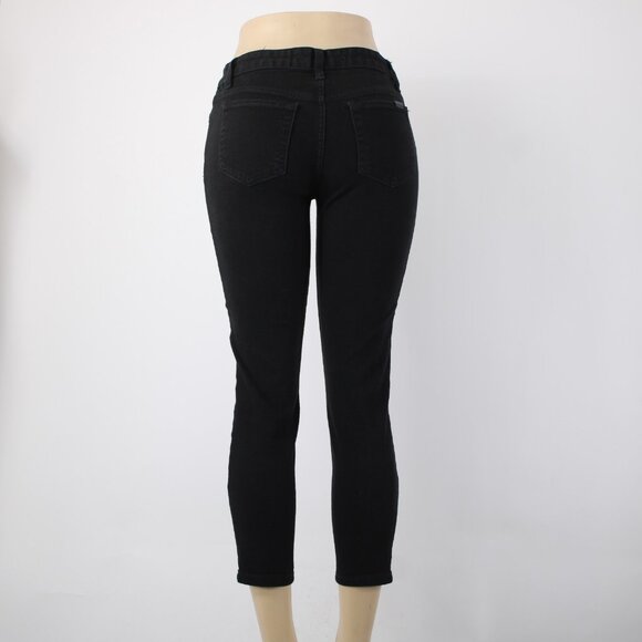 Joes Jeans The Audrey Sz 25 x 25 Black Denim Retro Ankle Pockets Cotton Jeans - Picture 9 of 16
